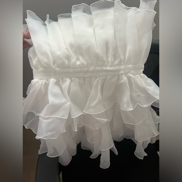 BNWT white mini dress Selfie Leslie medium - Picture 6 of 6